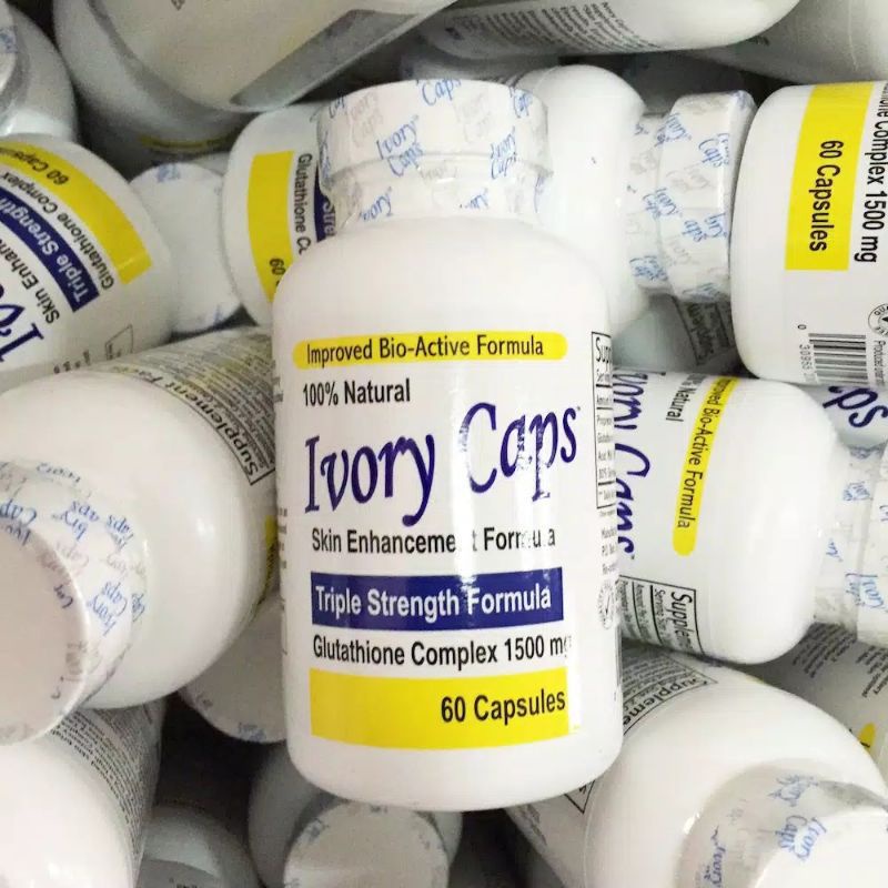 Suplemen pemutih kulit herbal IVORY CAPS Asli 100% original