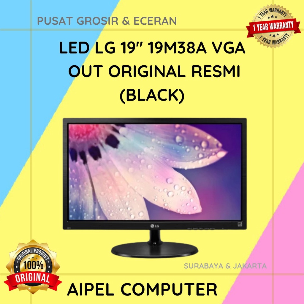 19M38A | LED LG 19&quot; 19M38A VGA OUT ORIGINAL RESMI