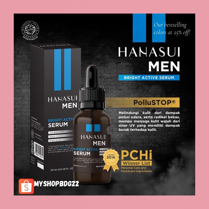 HANASUI MEN BRIGHT ACTIVE SERUM