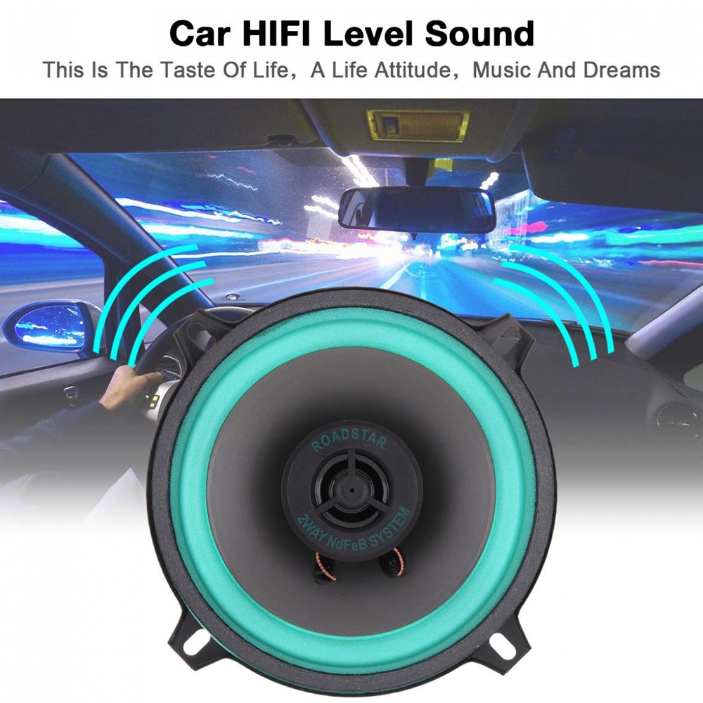 Speaker Mobil Subwoofer HiFi 5 Inch 100W 1 PCS - VO-502 - Black/Blue