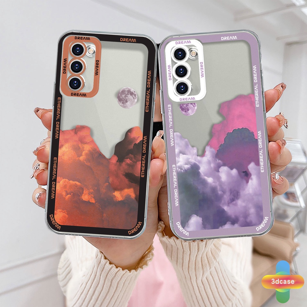 Casing Soft TPU Case Samsung A03 A51 A32 A52 A12 A03S A10S A50 A20S J7 Prime A02S A20 A50S A10 A30S A52S A30 M12 M01S A125 F12 M10S M40S A515F A207F M02S A025 F02S 11 12 13  7 8 6 Plus Ins Colorful Clouds Transparent Case