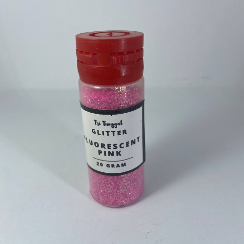 Sparkle Glitter FLUORESCENT PINK 20 gr 20gr Merah Muda Stabilo Powder Serbuk Eceran Sablon Resin Pernak Pernik Hiasan Bubuk Padat Diy Kerajinan Kesenian Art Prakarya Seni Perlengkapan Bahan Face Craft Crafting Warna Painting Colour Grosir Prakarya  Malang