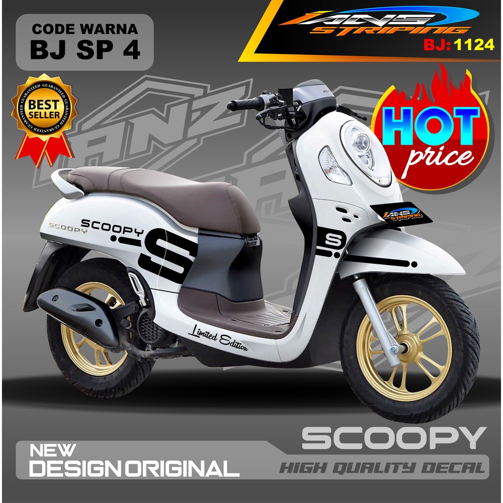 STICKER DECAL SCOOPY 2021 2022 FULL BODY / STIKER SCOOPY WARNA CANTIK