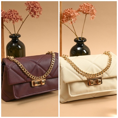 London Bag - Burgundy & Vanilla by Local