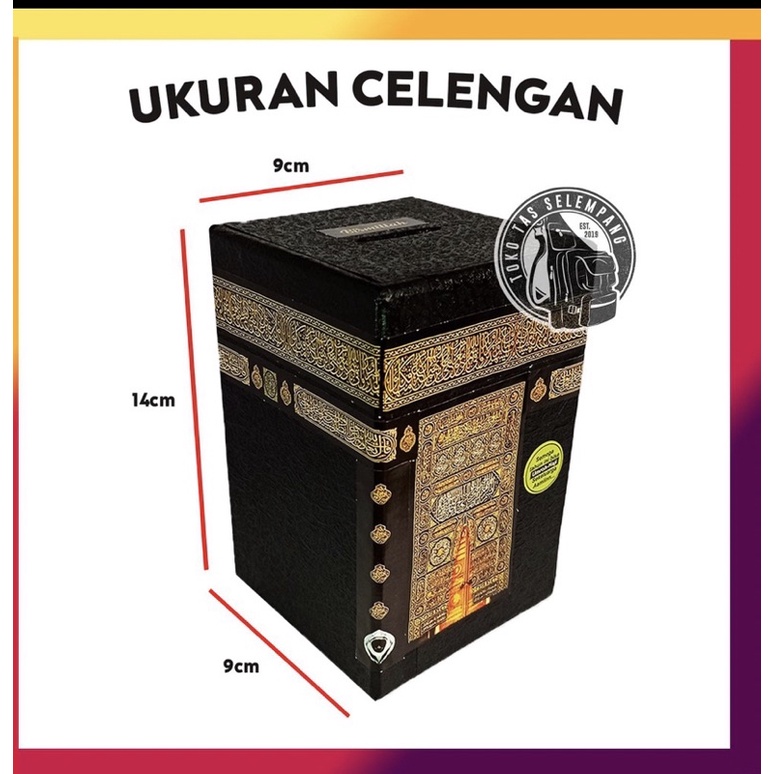 celengan miniatur kabah, oleh2 haji umroh