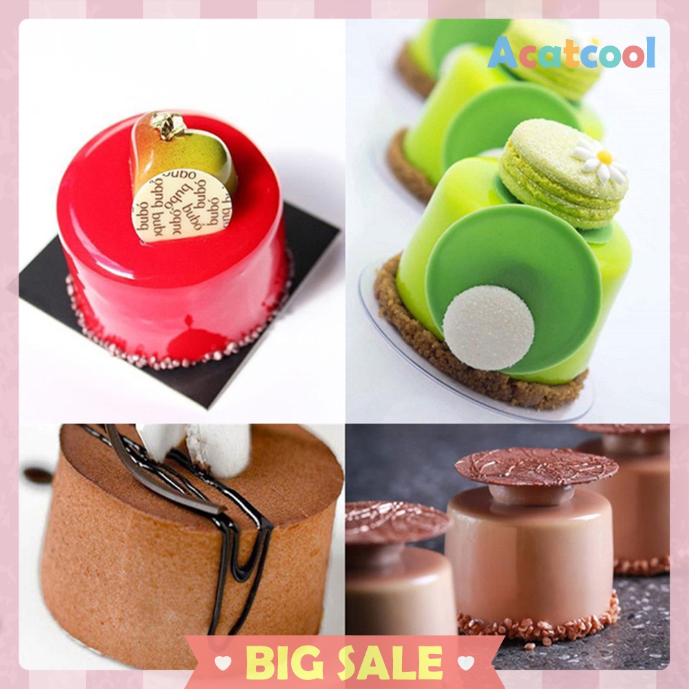 6-Cavity Silicone Cake Molds Round Chocolate Mousse Mould DIY Baking Tray