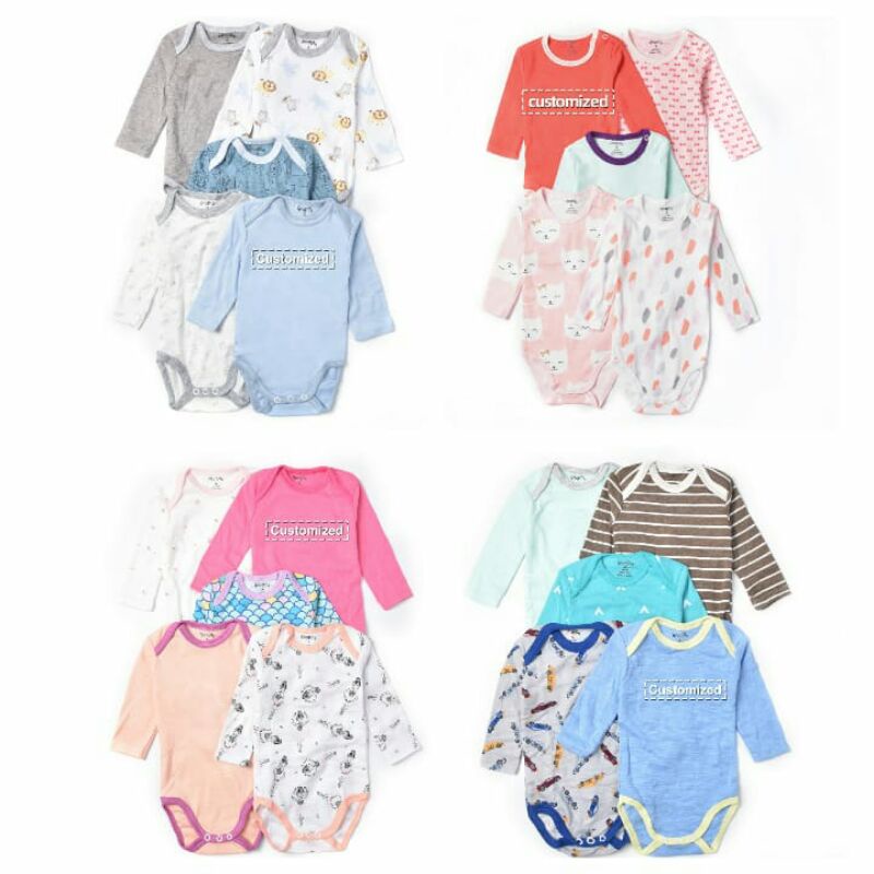 Carter's Jumper Bayi Lengan Panjang Laki Laki Perempuan isi 5pc P033