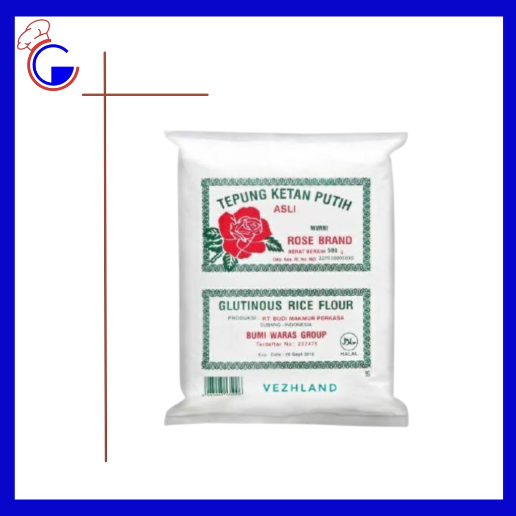 

Tepung Ketan Putih Rose Brand 500Gr