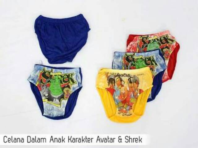 Celana dalam anak 4-6 Tahun Size S M L  XL karakter/cd anak laki-laki /celana dalam anak murah