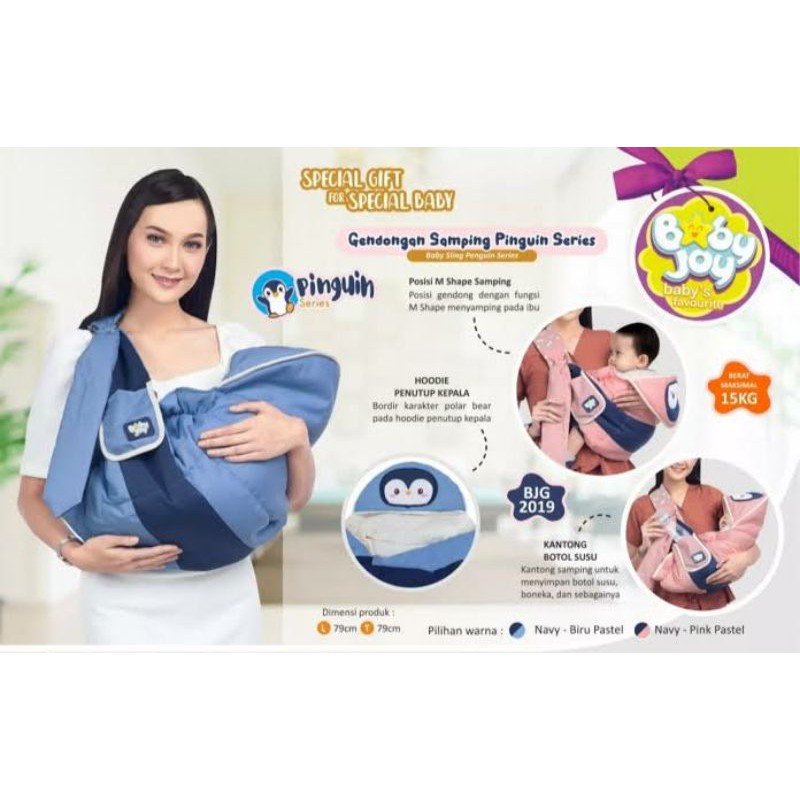 au BJG2019 GENDONGAN SAMPING SERI PENGUIN BABY JOY