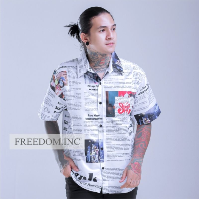 KEMEJA SLANK ORIGINAL SLANKERS//MOTIF KORAN//KEMEJA SLANKERS//HEM SLANKERS//KEMEJA DISTRO//