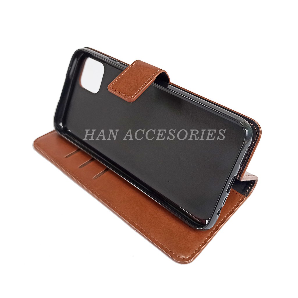 REALME C11/C12/C15 Original Fashion Selular Flip Leather Case - Flip Cover