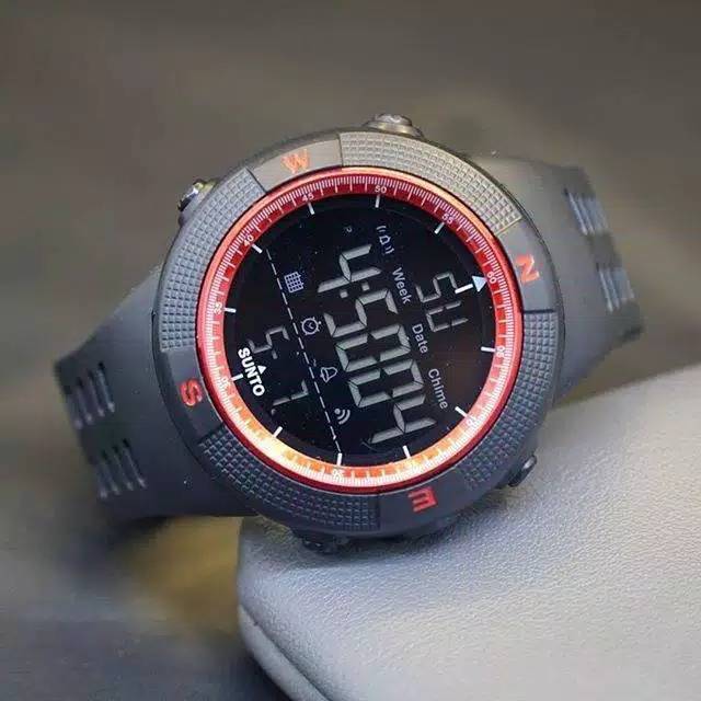 Jam Tangan Pria Sporty Outdoor Sunto Amfibi Strap Rubber Water Resist