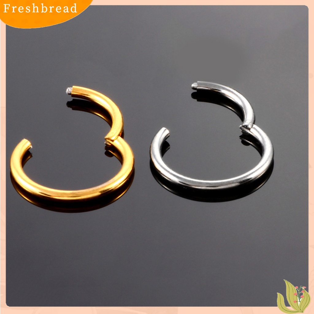 Cincin Hoop Piercing Septum Bahan Stainless Steel Untuk Hidung Bibir Telinga Dan Tubuh