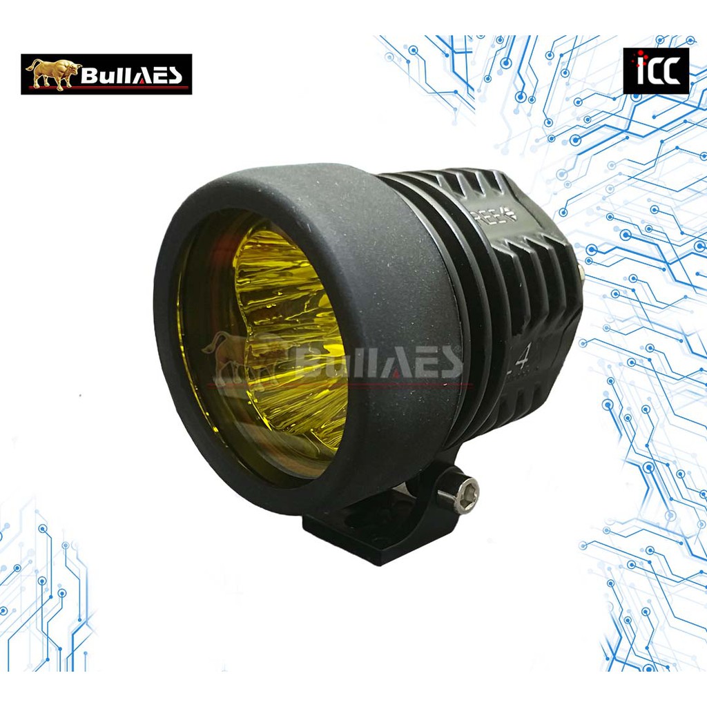 Lampu sorot L4X  Led Cree 40 watt FREE SLIP ON KUNING MERK ICC V2043