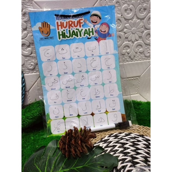 

papan tulis + abjad / papan tulis + alphabet / white board + alphabet / apan menulis Hijaiyah / papan menulis angka / papan menulis abjad / farashop