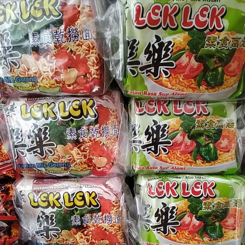 

mie lek lek vegetarian (80grX5pcs)1pack/5bungkus
