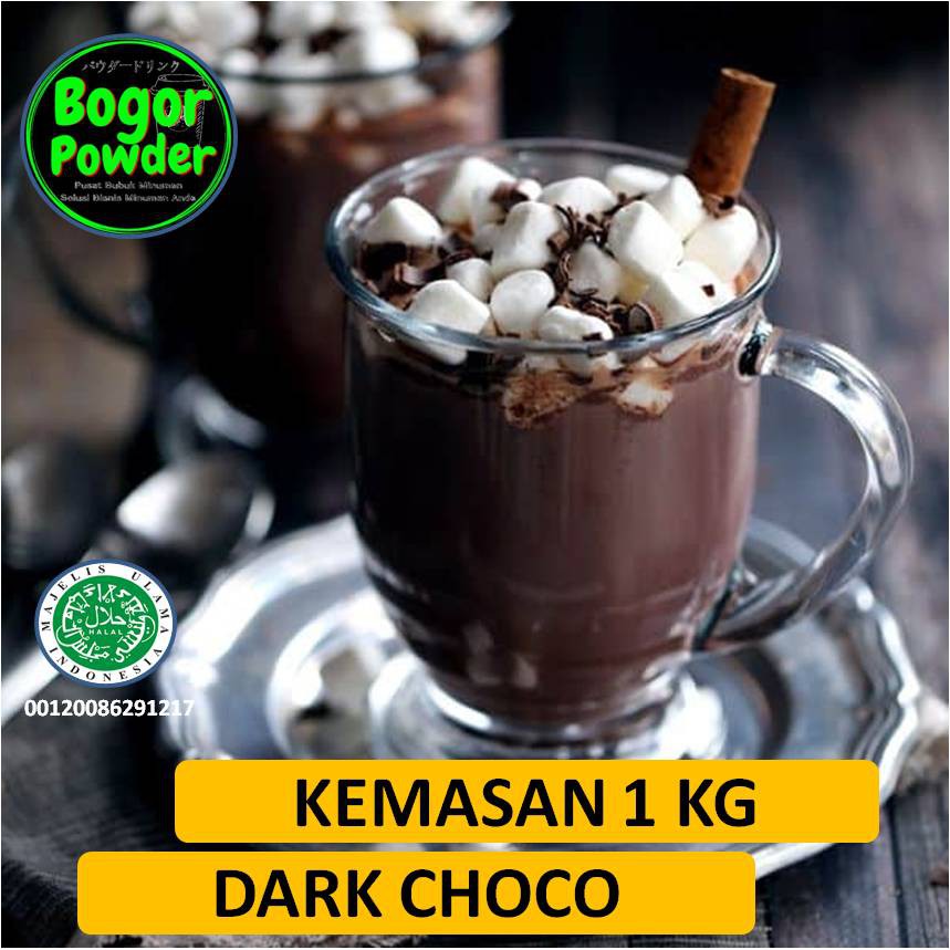 

AKEH Bubuk minuman Dark Choco 1 Kg / Powder Dark Choco 1 Kg / Dark choco Minuman 1 Kg