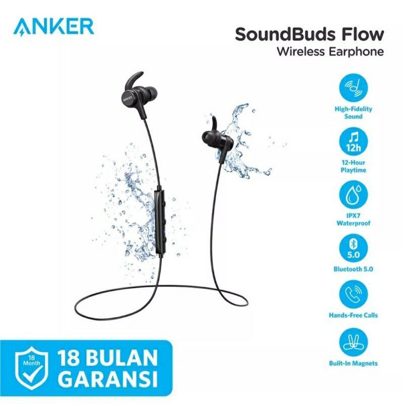 Anker soundbuds flow GARANSI RESMI