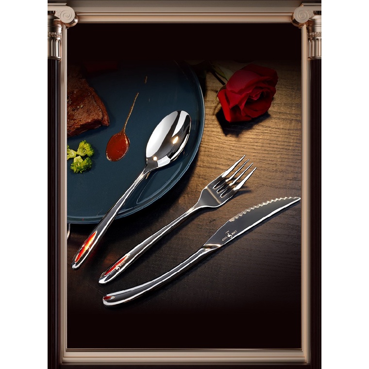 AKN88 - SSGP Berlin Classic Steak Cutlery 4-in-1 - Set Peralatan Makan Lengkap