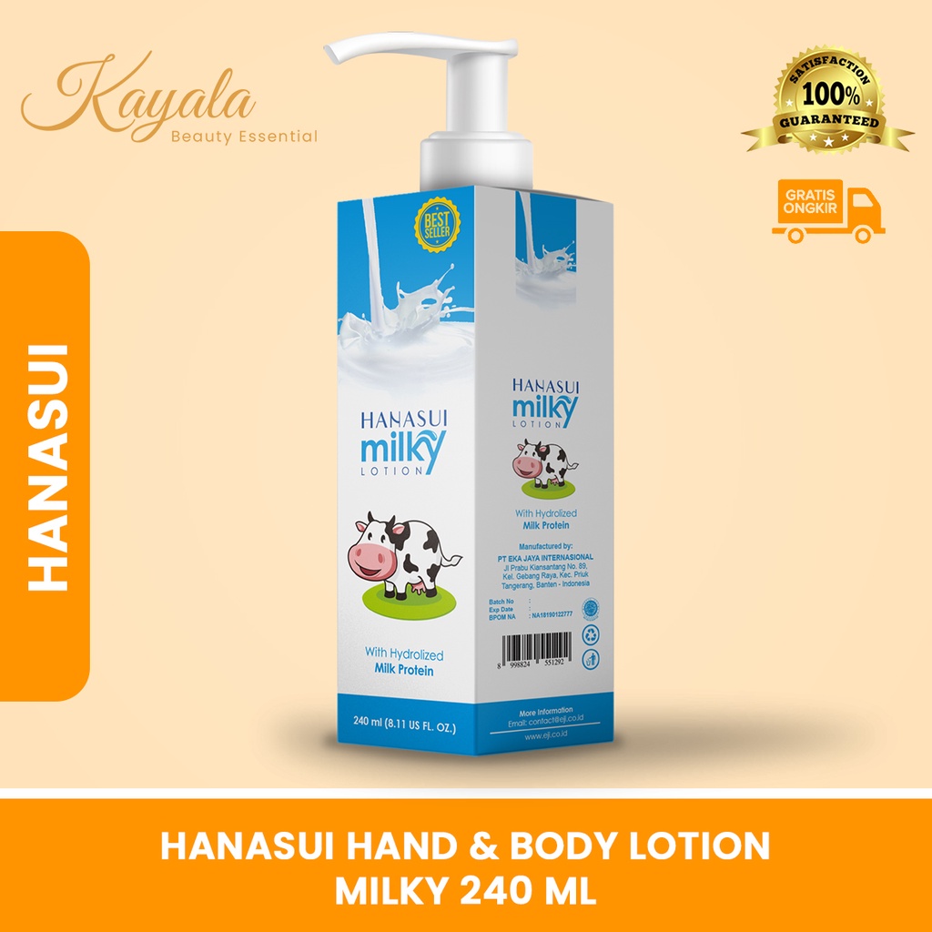 Jual Hanasui Hand & Body Lotion Milky Shopee Indonesia