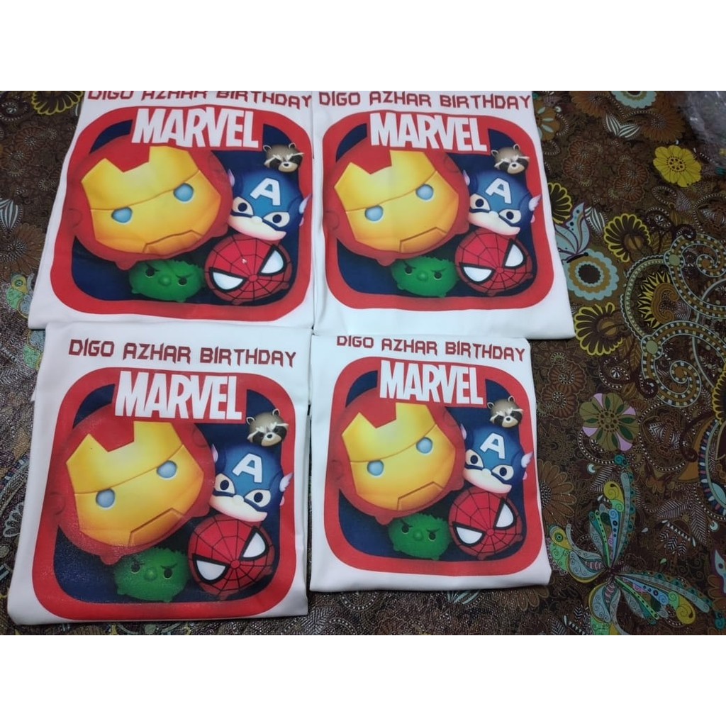 Kaos Avengers Ultah Anak | kaos Avengers Murah | Kaos Paket Ultah | Kaos Bebas Desain