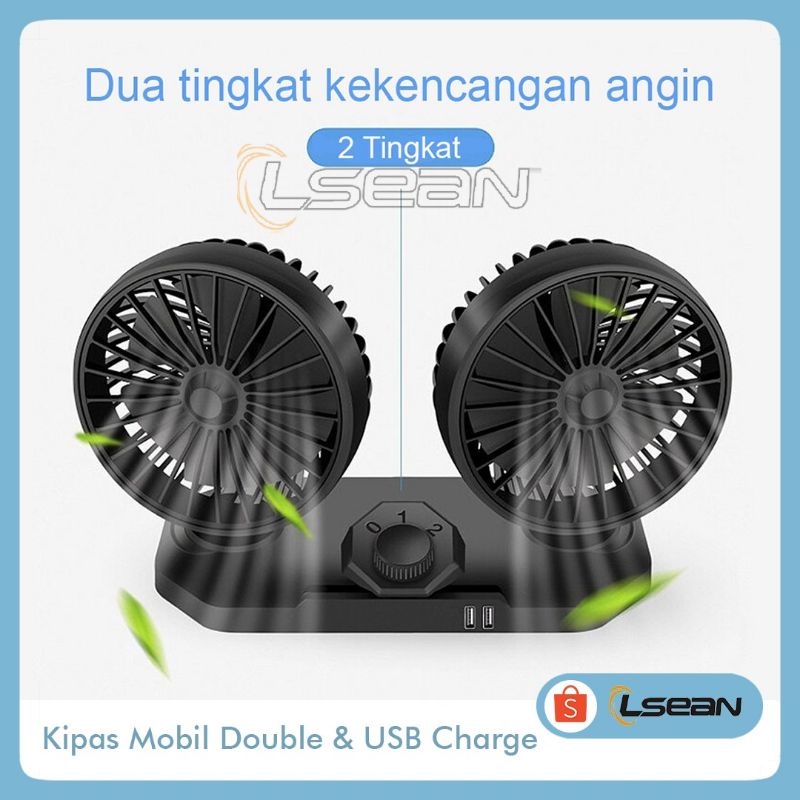 KIPAS ANGIN DOUBLE KIPAS MOBIL