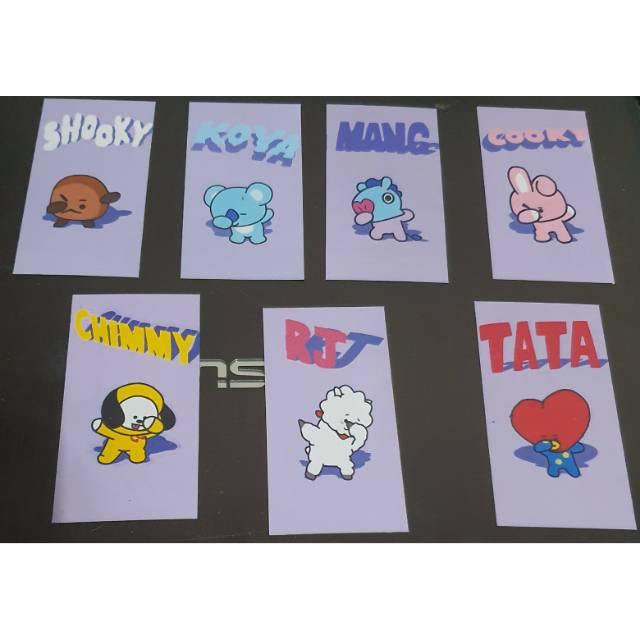 

Bookmark /pembatas buku BT21 05