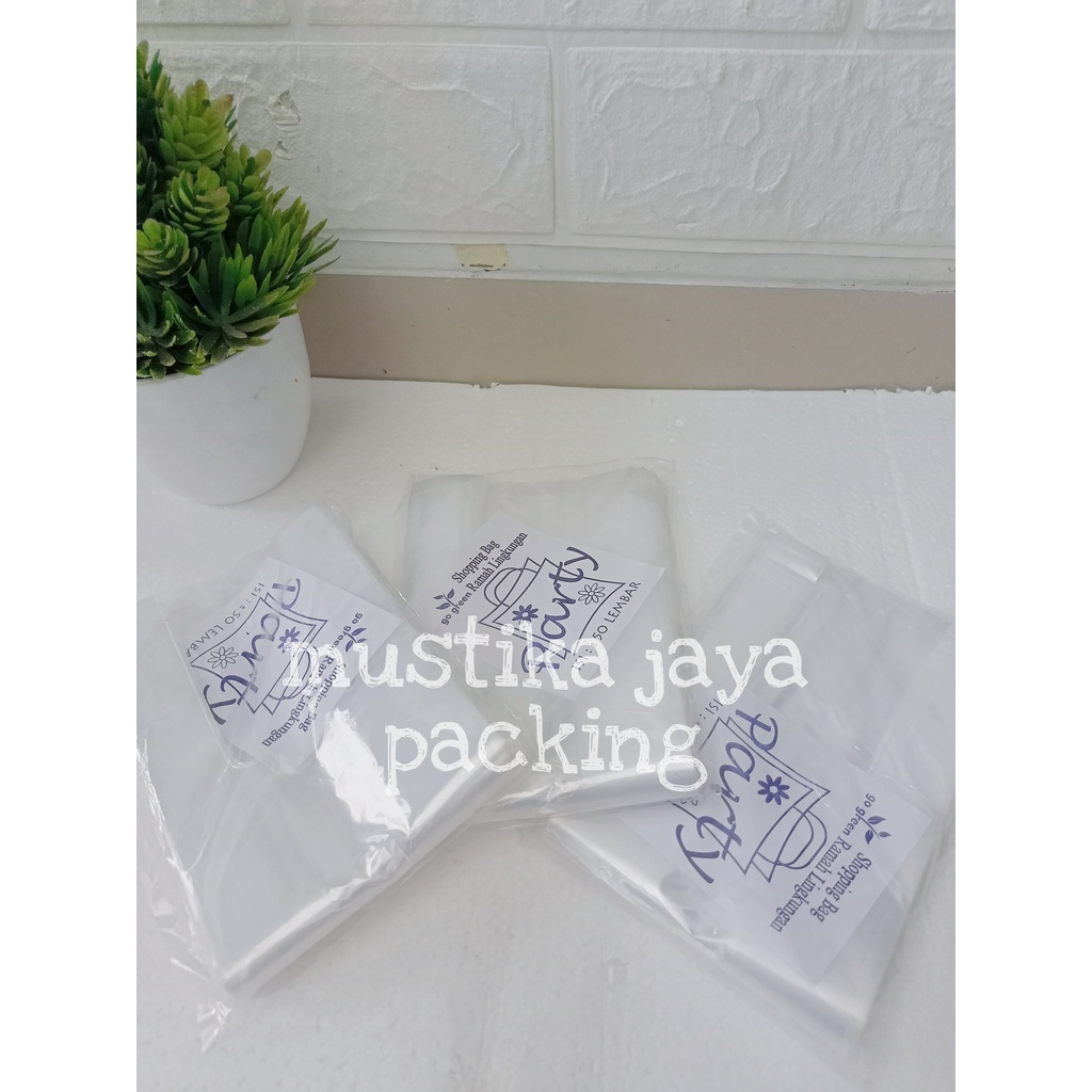 Plastik PE Bening ukuran 10 isi 50 /PE 10 Kantong Kresek/Plastik Take Away Bening
