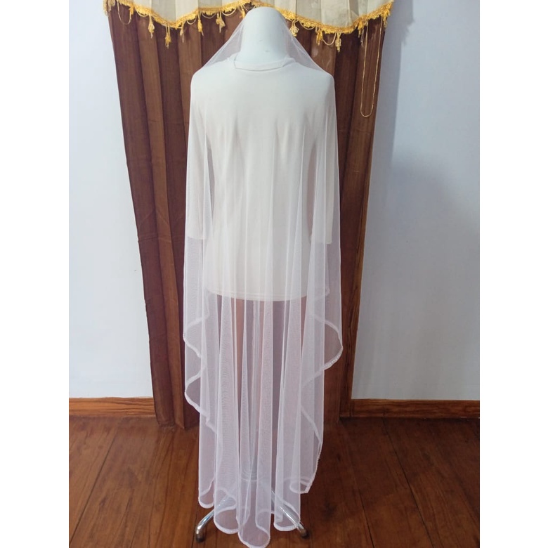 Slayer veil pengantin/kerudung pengantin/hijab pengantin elegan/Veil pengantin/jilbab pengantin