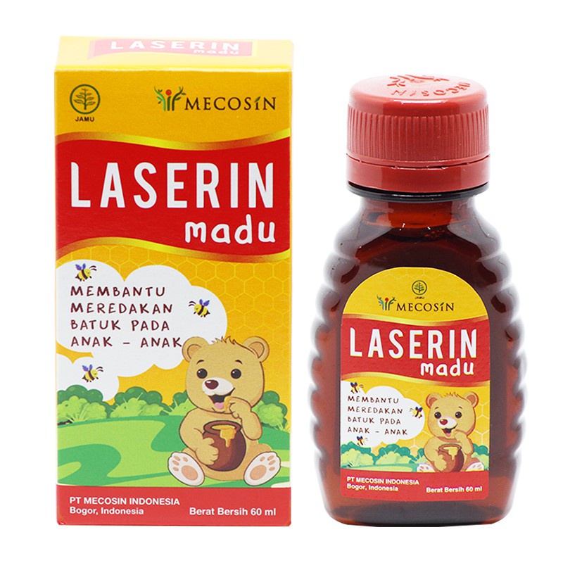 LASERIN MADU 100ML 60 ML 30ML - Sirup Obat Batuk Anak Favorit Laserine