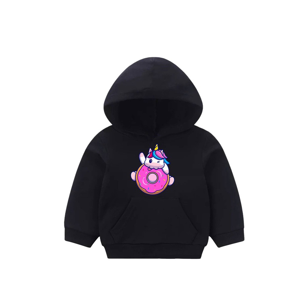 Hoodie Anak Uni Donut Sweater Bahan Fleece Unisex