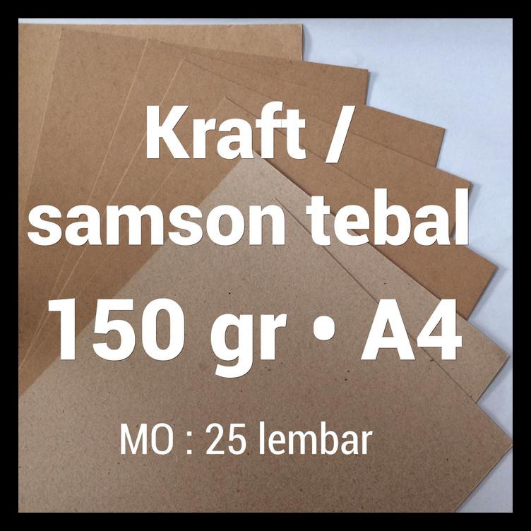 

Kertas Samson | 150 Gr | A4 | Kraft | Karton | Brown | Paper Terbaru