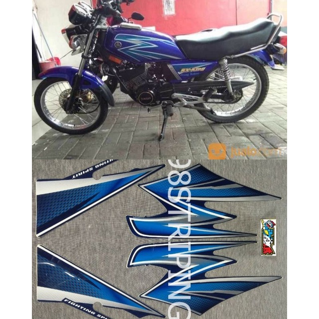 Jual Striping Rx King Biru Tahun 03 Stiker Lis Standar Ori Yamaha Shopee Indonesia