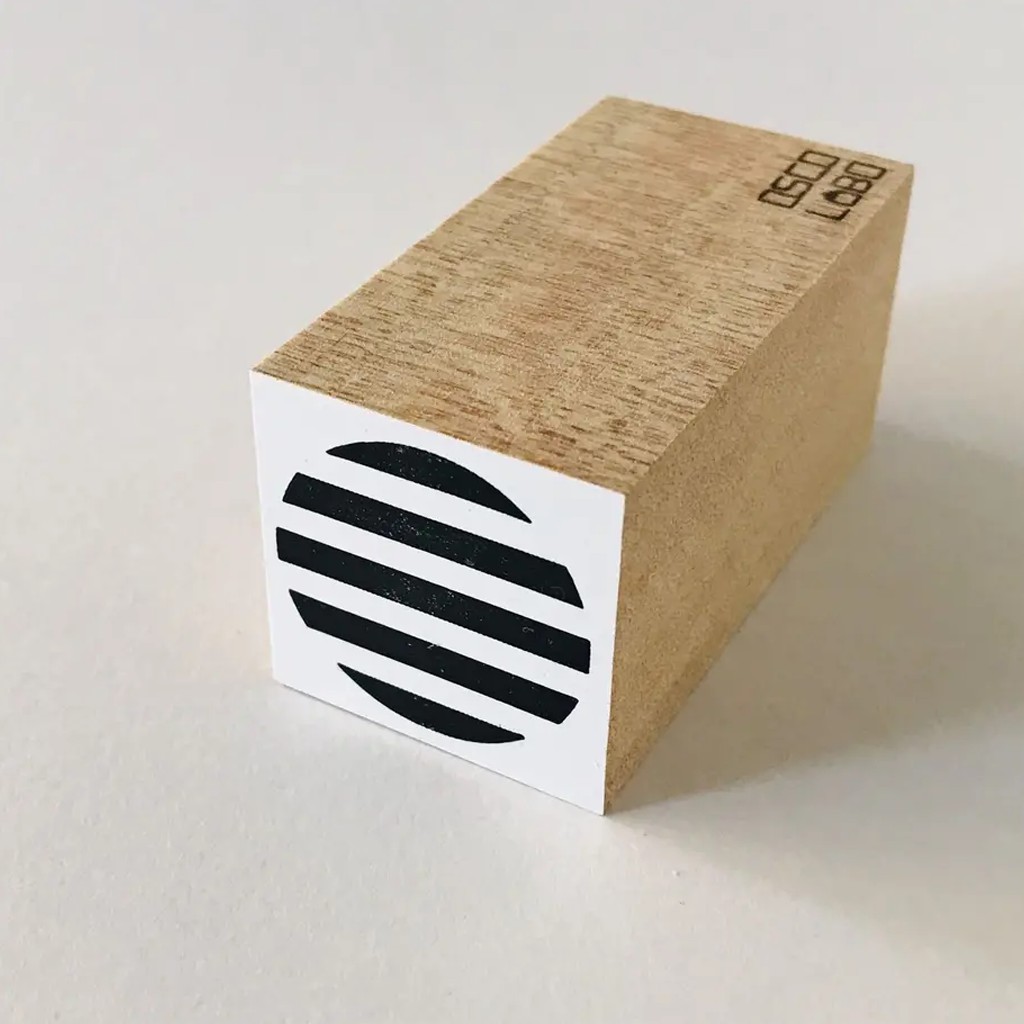 

Oscolabo Rubber Stamp - Circle Large Border