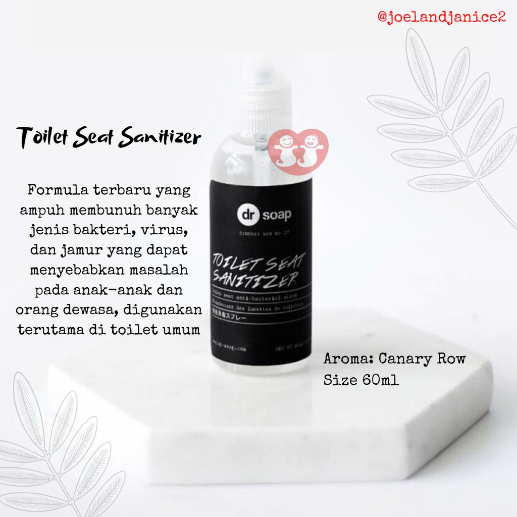 Dr.Soap Toilet Seat Sanitizer 60ml / dr soap Sanitasi Dudukan Toilet