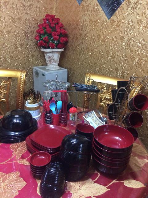 Full Set Golden Dragon Melamin