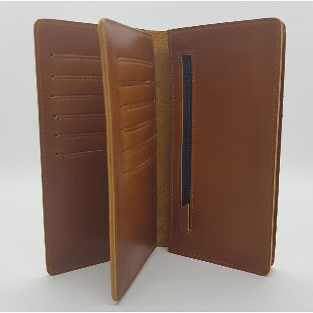 Dompet Kulit Wanita Model Dompet Lipat Resleting Wanita Bahan Kulit Asli