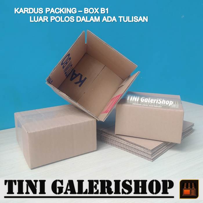 Kardus Packing Karton Box Uk.12x12x6 cm Luar Polos Dalam Ada Tulisan-1