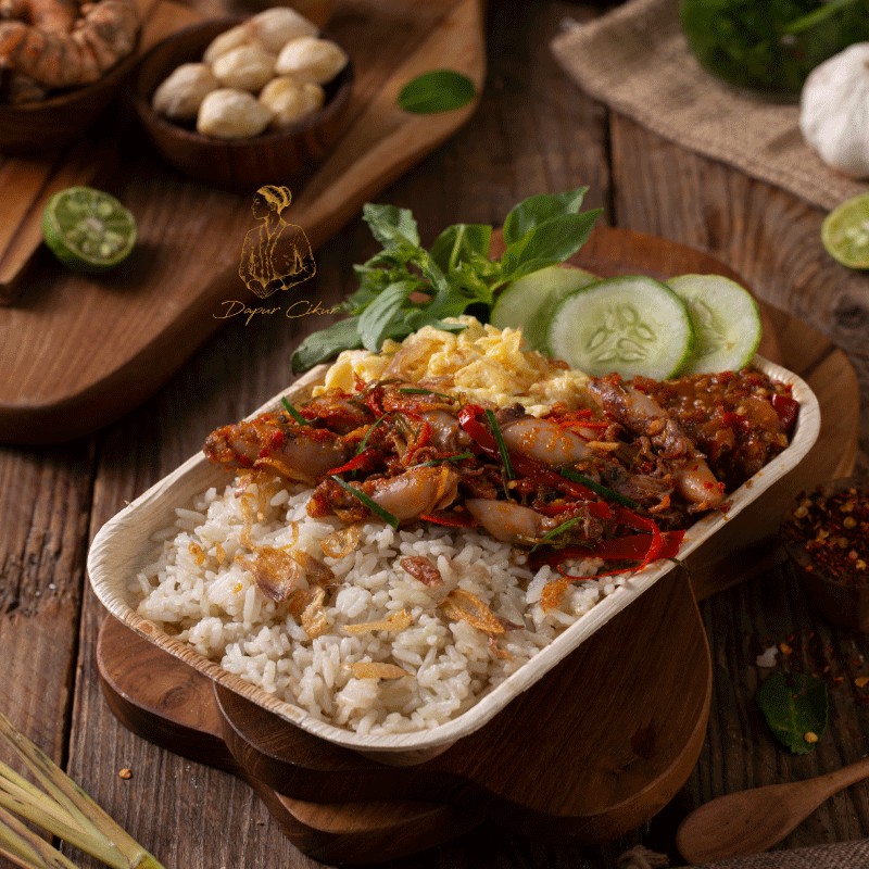 

Nasi Petak Cumi Jeruk