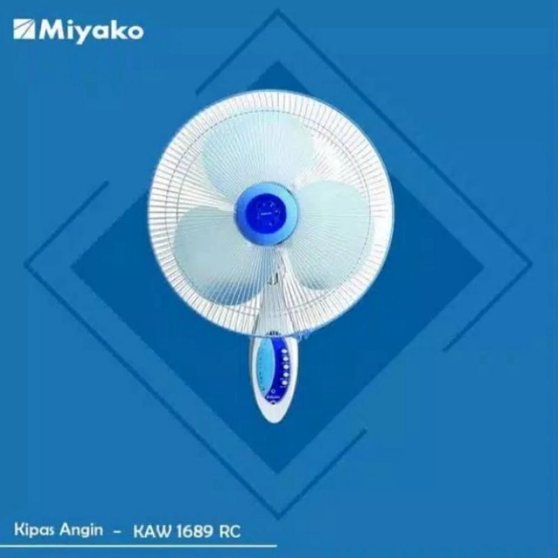 Wall fan Miyako 1689RC 16 Inch Remote / Kipas Dinding Miyako 16 Inch
