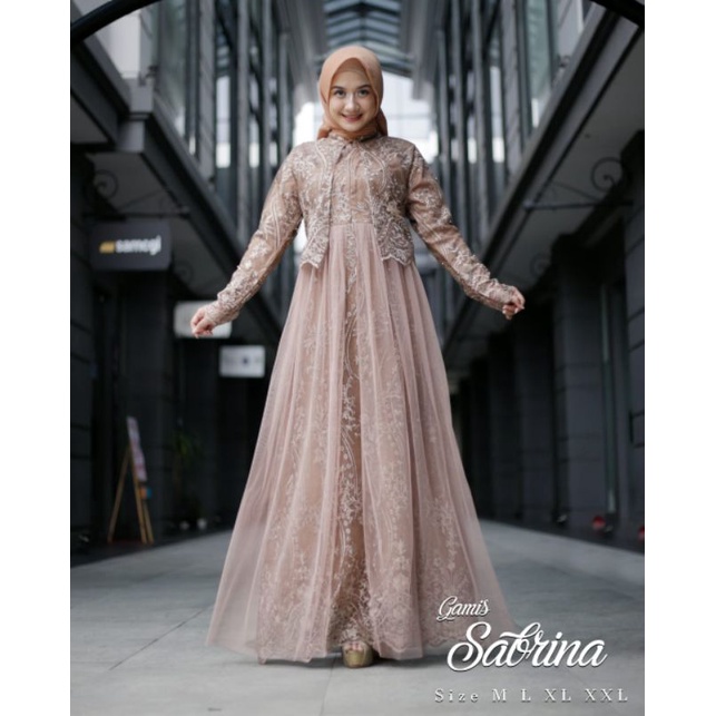 GAMIS MODEREN//GAMIS PESTA//GAMIS TILLE BRUKAT//GAMIS SABRINA ORIGINAL