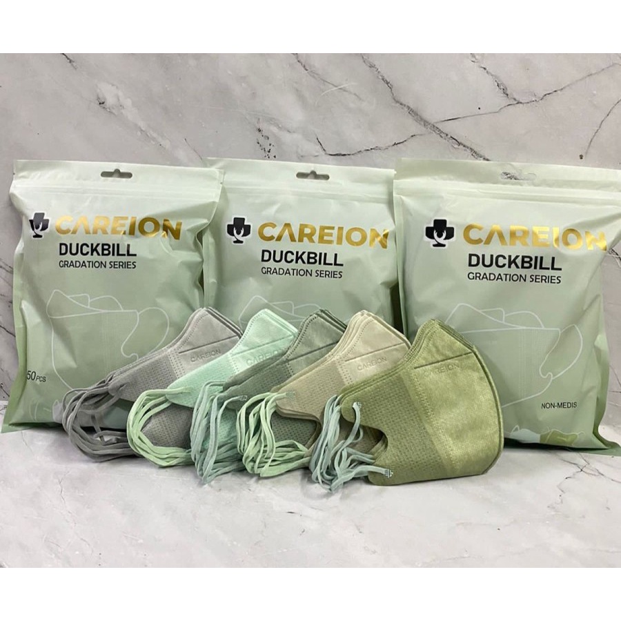 CAREION MASKER DUCKBILL GRADATION SERIES EMBOS 3PLY ISI 50 MIX 5 WARNA