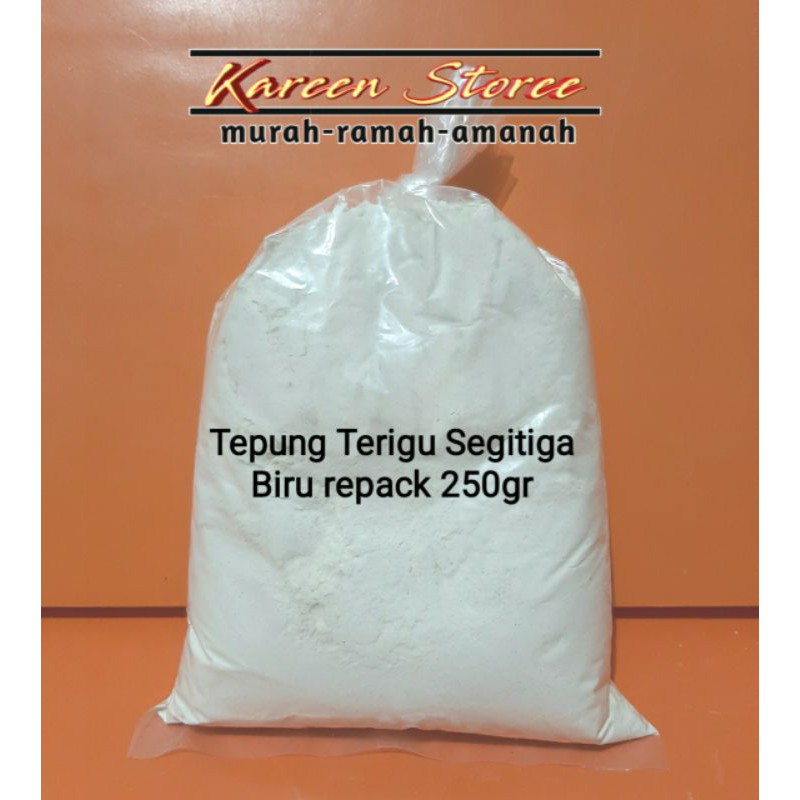

Tepung terigu merk Segitiga biru 250gr