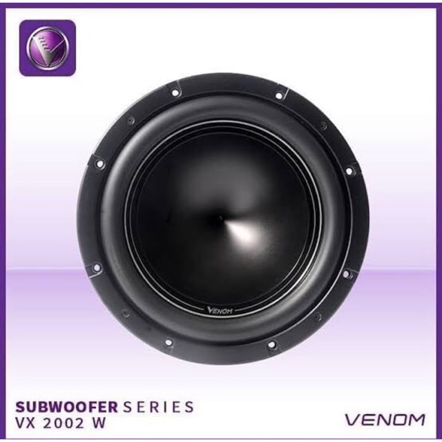 Subwoofer Pasif 12 inch Venom VX2002W VX 2002 W VX-2002W Sub Pasif Bass Audio Mobil Venom Asli