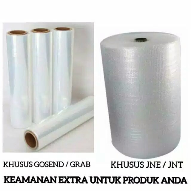 

Bubble Wrap JNE JNT / Plastic Wrapping GOSEND GRAB ( Tambahan Packing )
