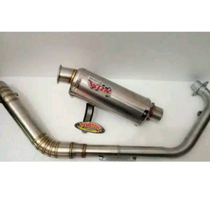 KNALPOT RACING WRX OVAL CINCIN MX VIXION FU SONIC BYSON GL CB SCORPIO TIGER DLL