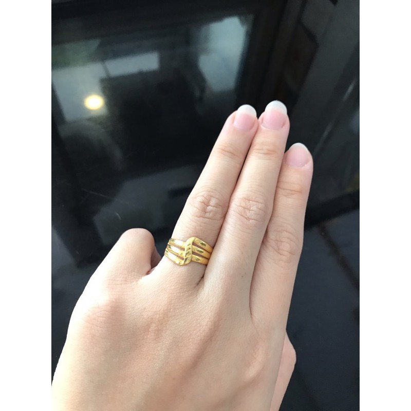 Cincin isabeth emas asli kadar 97% 24k