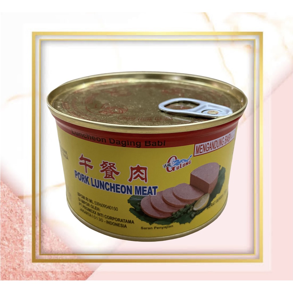

GULONG Pork Luncheon Meat /Daging Maling Gu Long 397gr