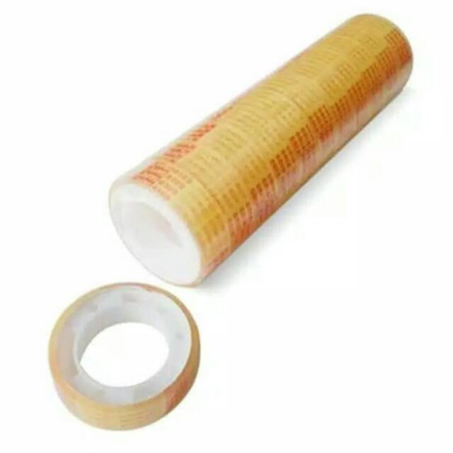

solasi kado bening goldtape kecil 12mm ½inch(pack selop)